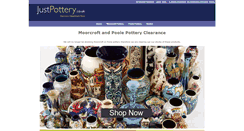 Desktop Screenshot of justpottery.co.uk